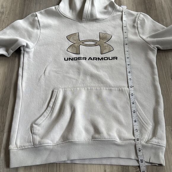 Under Armour Big Boys Youth Medium Plume Wave Logo Hoodie MSRP $48.00 - Picture 4 of 7